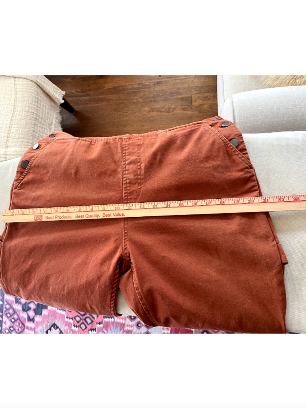 WILDFANG The Essential Overall in Burnt Orange - S - Picture 11 of 13